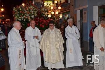 Procesión religiosa de San Gregorio y actuación del humorista Maestro Florido (Foto Francisco Javier Santana y TA)